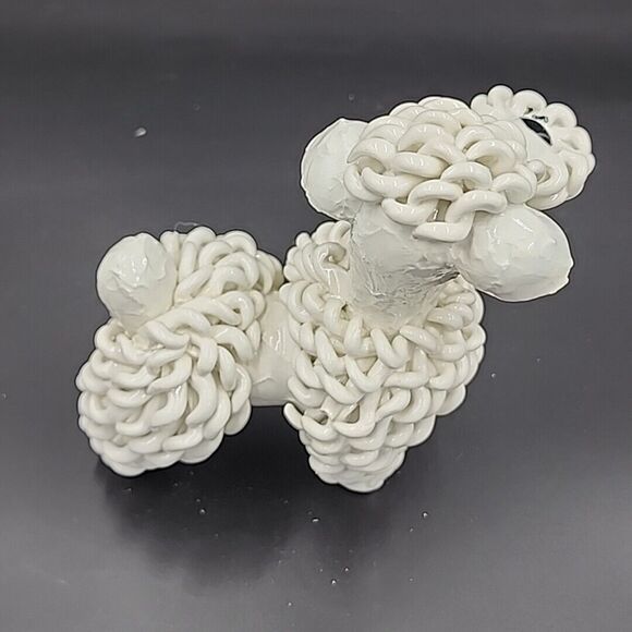 VTG Spaghetti Art French Male Poodle Dog Ceramic MCM Italy Anthropomorphic - Picture 12 of 12